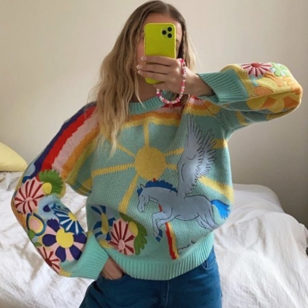 The Technicolour sweater House of Sunny